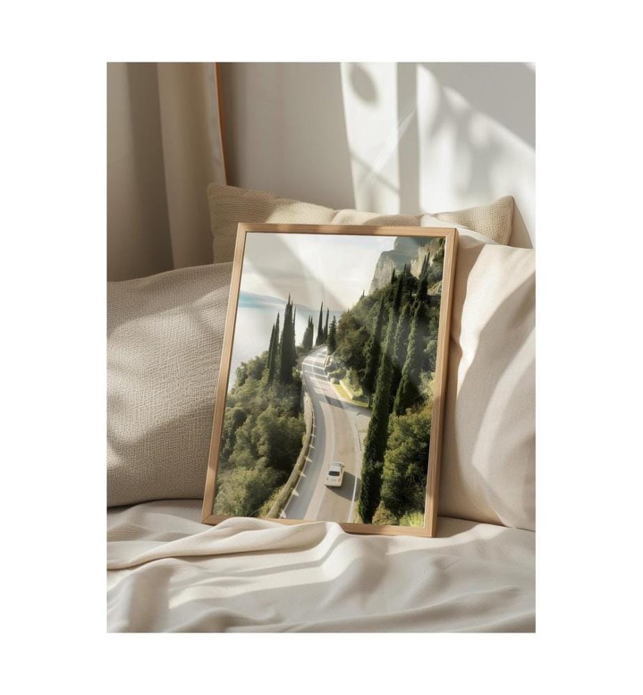 Tableau décoratif encadré, 100 % bois massif, multicolore