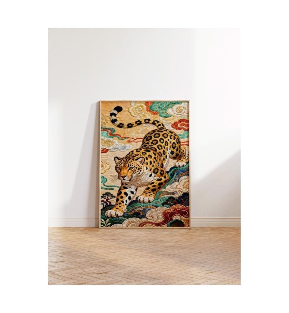 Tableau décoratif encadré, 100 % bois massif, multicolore