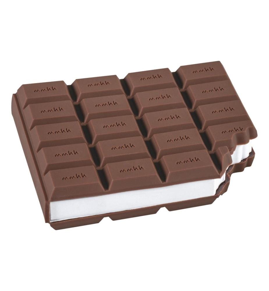 Brunnen Bloc-notes adhésifs chocolat, 100 feuilles, blanc / marron