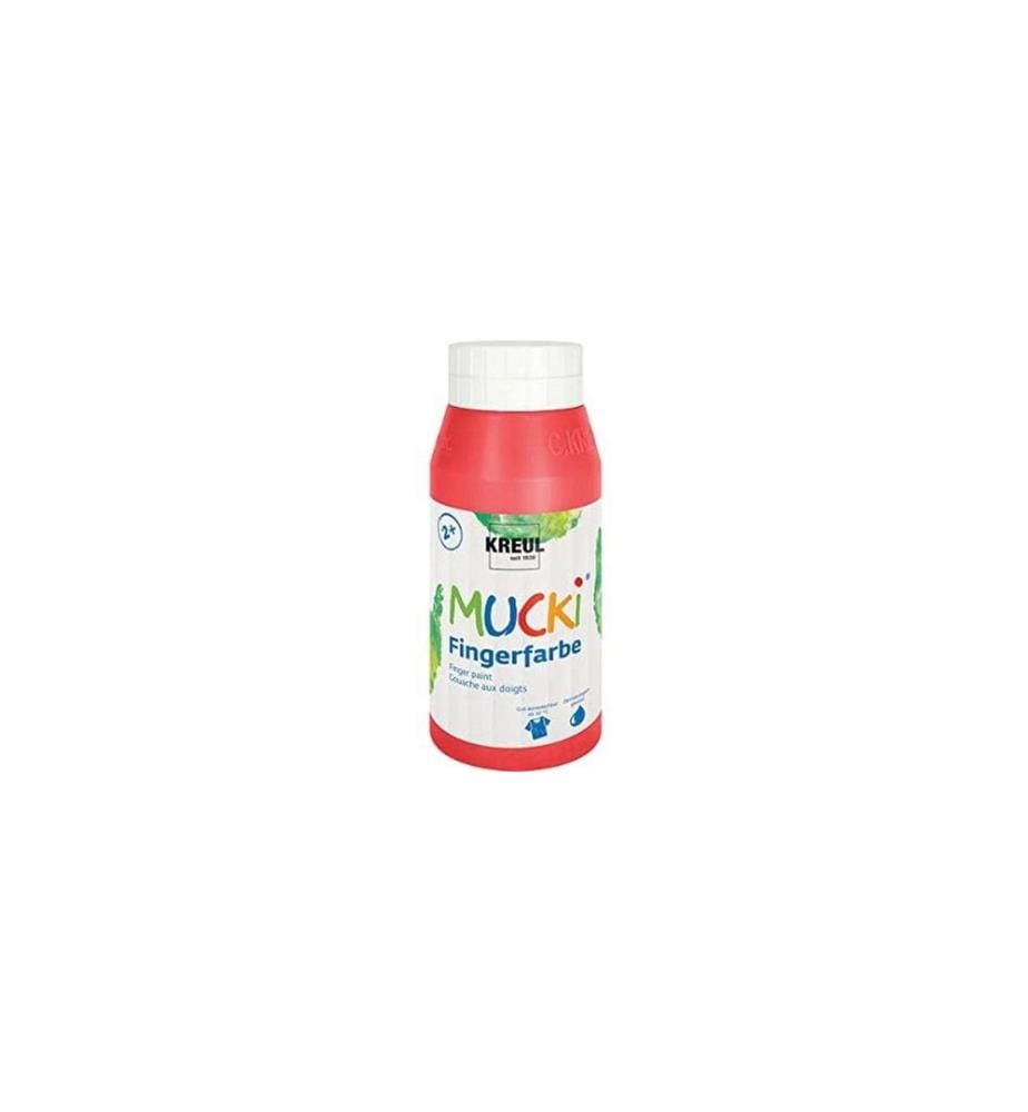 Peinture pour doigts Kreul Mucki 750 ml, rouge