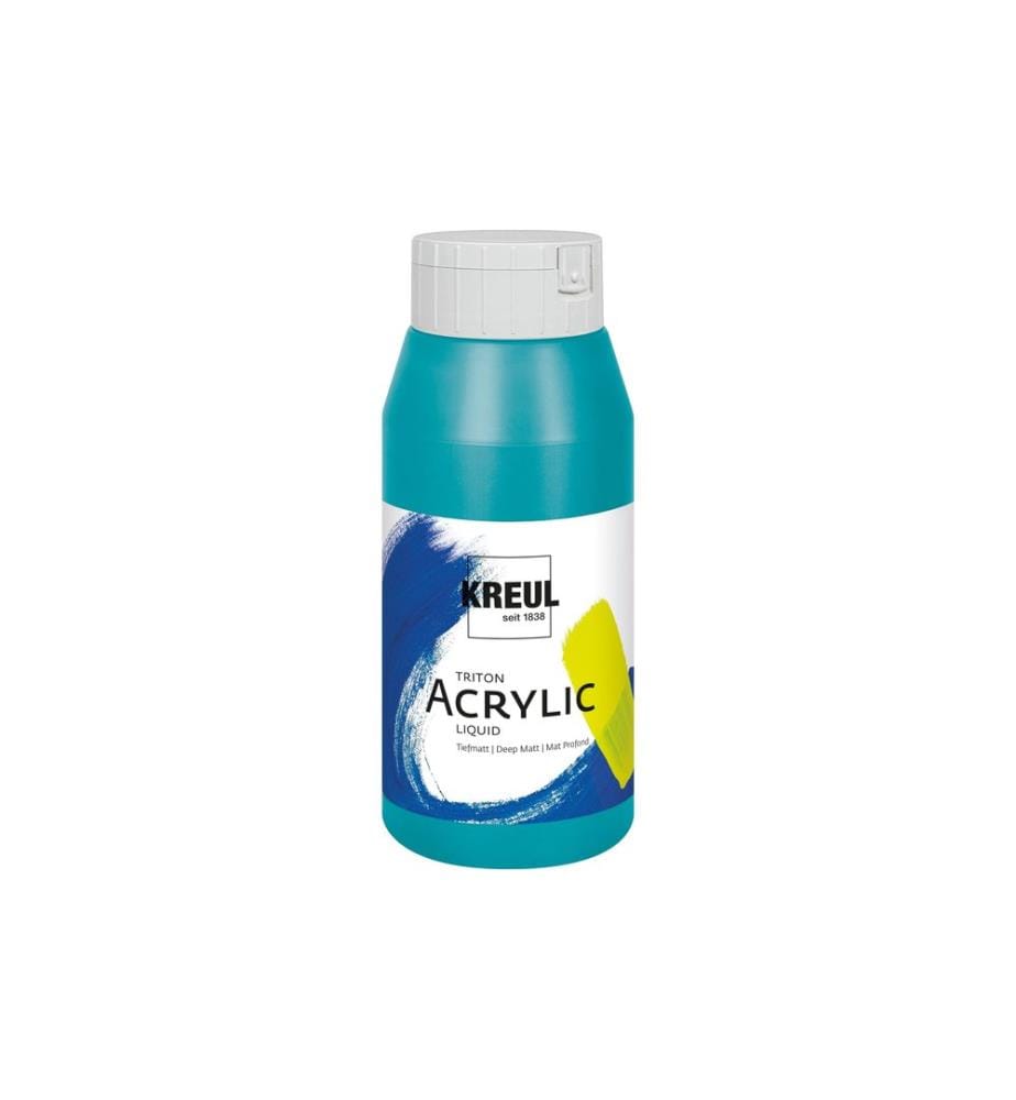 Kreul Peinture acrylique Triton Acrylic Liquid Bleu turquoise 750 ml