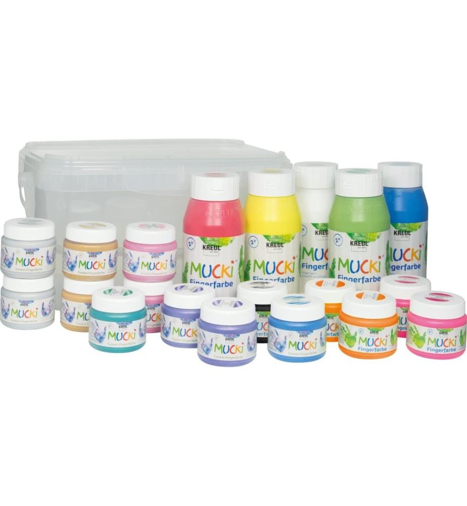 Kreul Boîte de peinture pour doigts Big Box 18 pièces