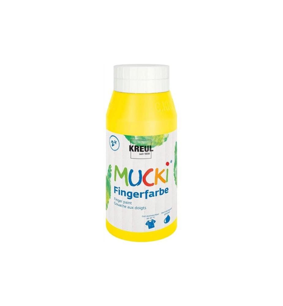 Kreul Peinture pour doigts Mucki 750 ml, Jaune