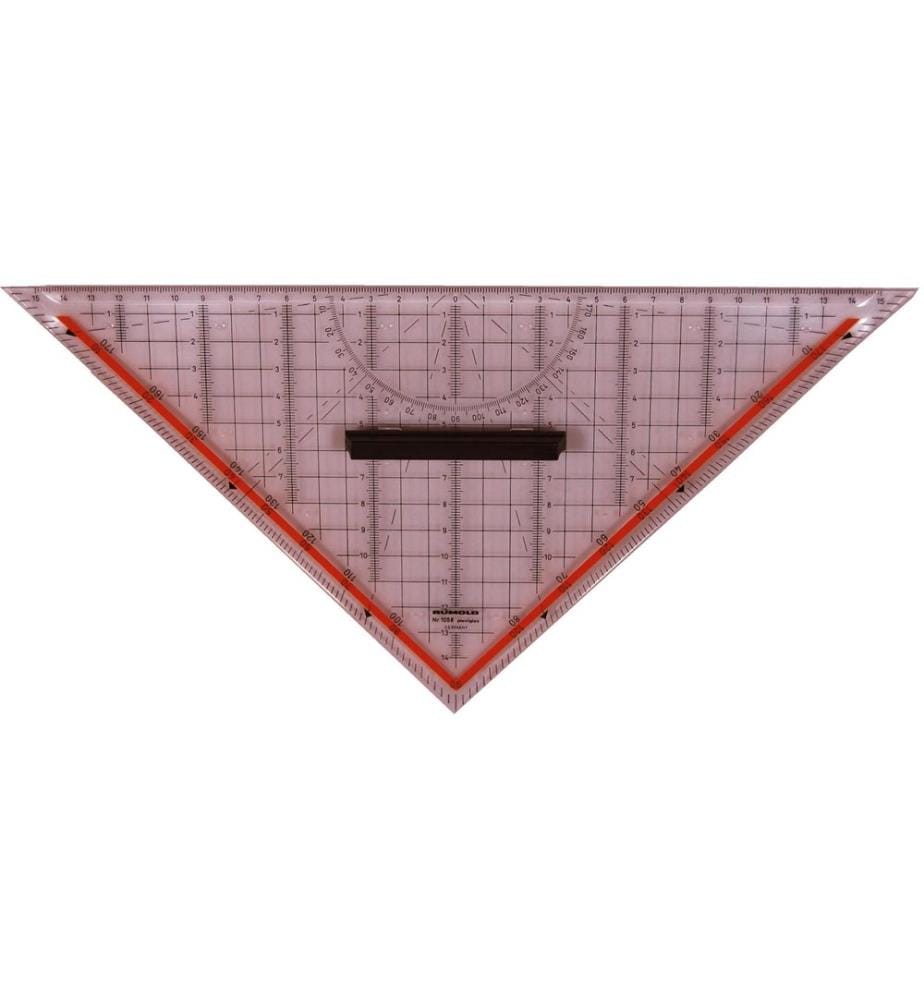 Rumold Équerre en plexiglas 30 cm, Échelle