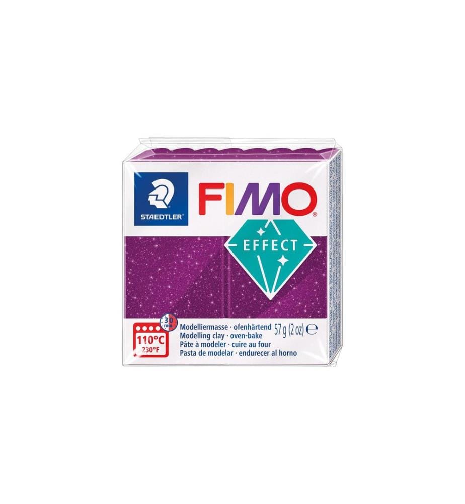 Pâte à modeler Fimo Fimo effect 57g Galaxy violet