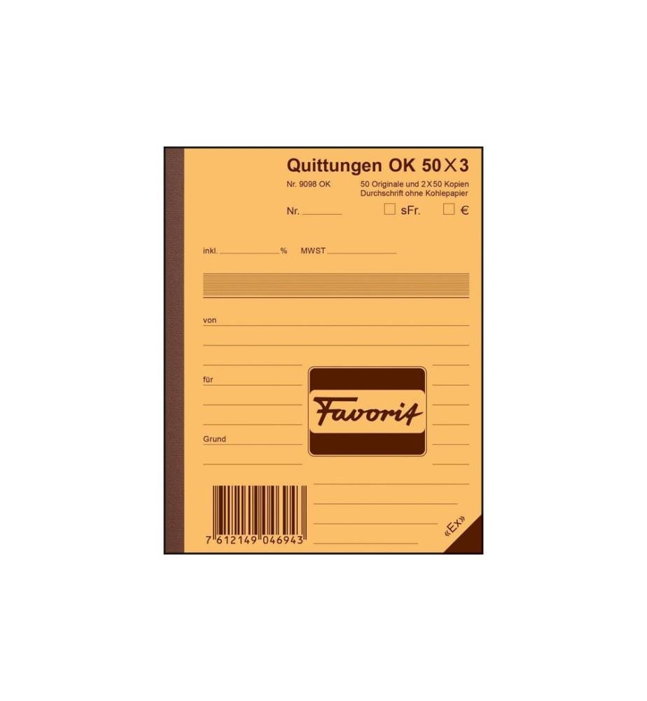 Favorit Bloc de duplication 113 x 144 mm Reçus