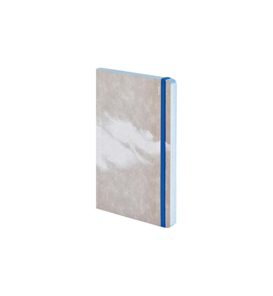 Carnet Nuuna Inspiration Book Cloud 20 x 13.5 cm, Blanc, Bleu