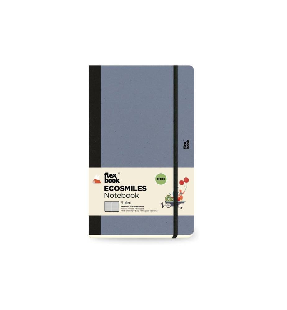 Flexbook Carnet Ecosmiles 13 x 21 cm, Ligné, Lavande