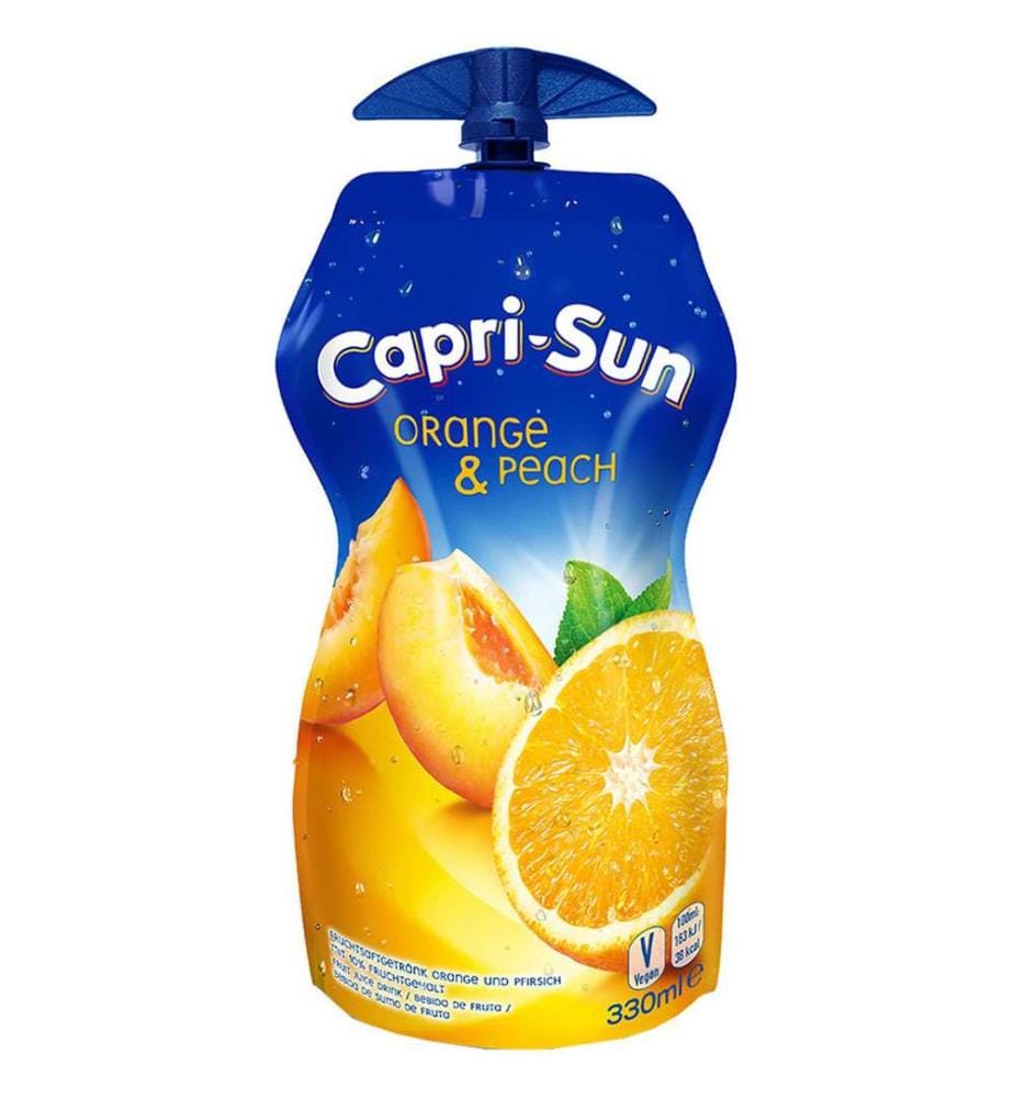 15x Boissons Capri-Sonne Orange & Pêche, 330 ml