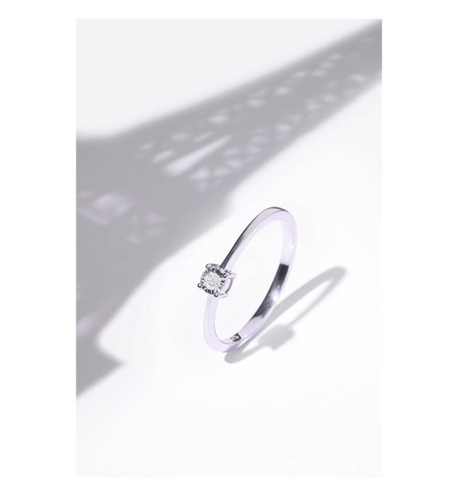 Bague A moi pour toujours - Or Blanc 375/1000