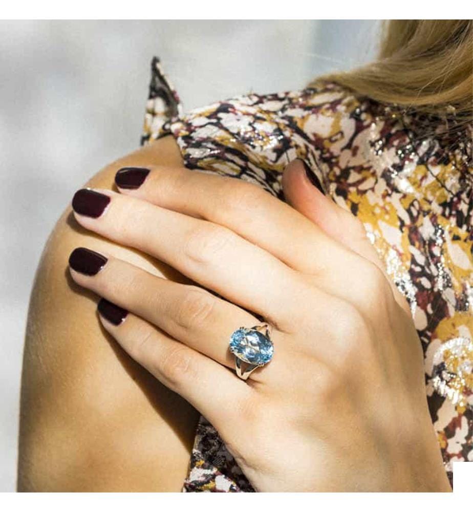 Bague Pattaya - Or Blanc 375/1000