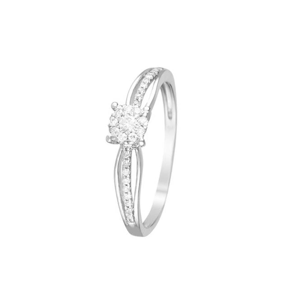 Bague Lismore - Or Blanc 375/1000