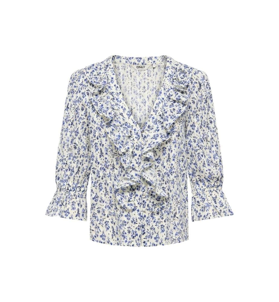 Top Coralie - Blanc et Bleu