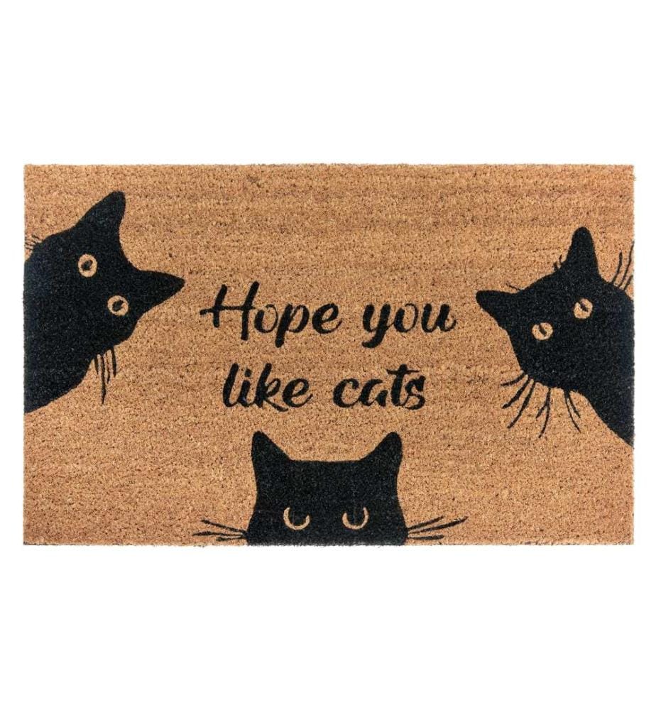 Paillasson Hanse Home Hope you like cats 45 cm x 75 cm