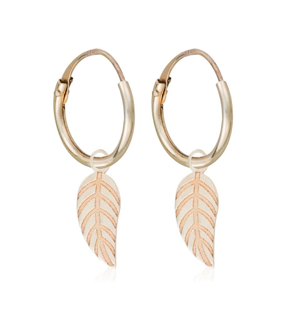 Boucles d'Oreilles Feuillage doré