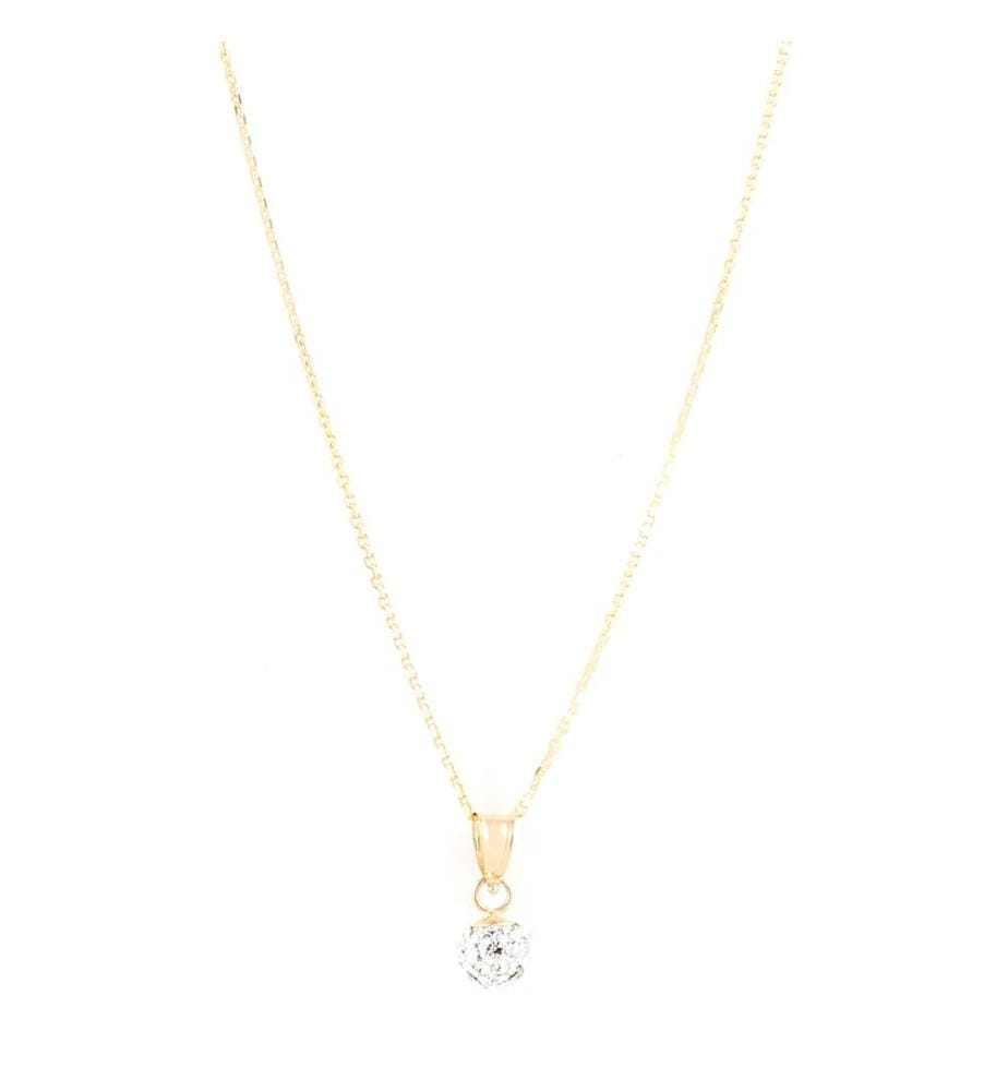 Pendentif Bulle de crystal - Or Jaune