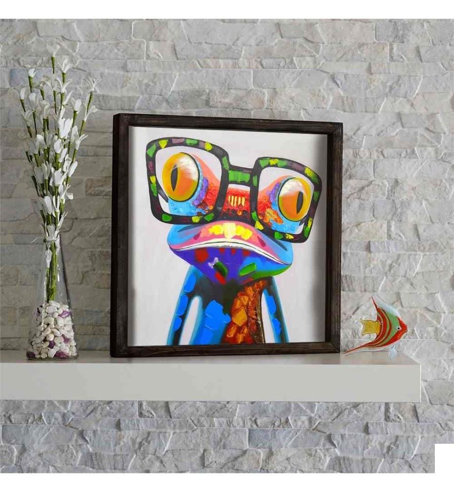 Peinture décorative encadrée en MDF, Multicolore, Peinture en MDF, Imprimée aux UV