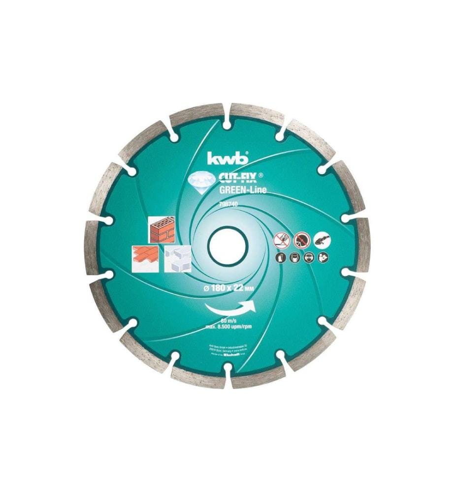 kwb Disque de coupe Green-Line Diamant 180 mm