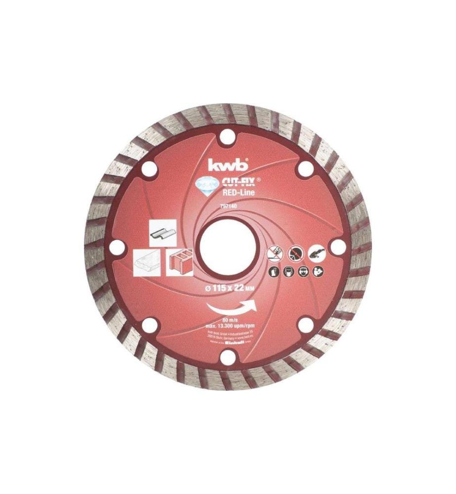 kwb Disque de coupe Red-Line Diamant 115 mm