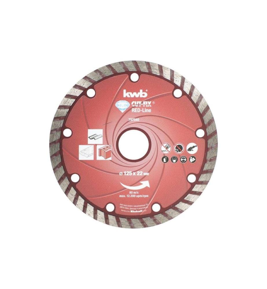 kwb Disque de coupe Red-Line Diamant 125 mm