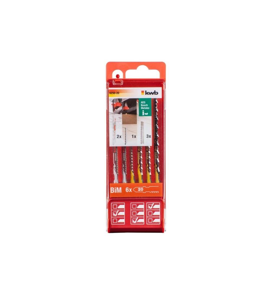kwb Set de lames de scie sauteuse Jigger Star S20