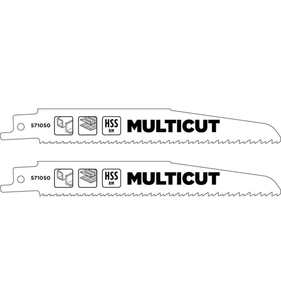 Jeu de lames de scie sabre KWB Multicut BiM 2 pièces