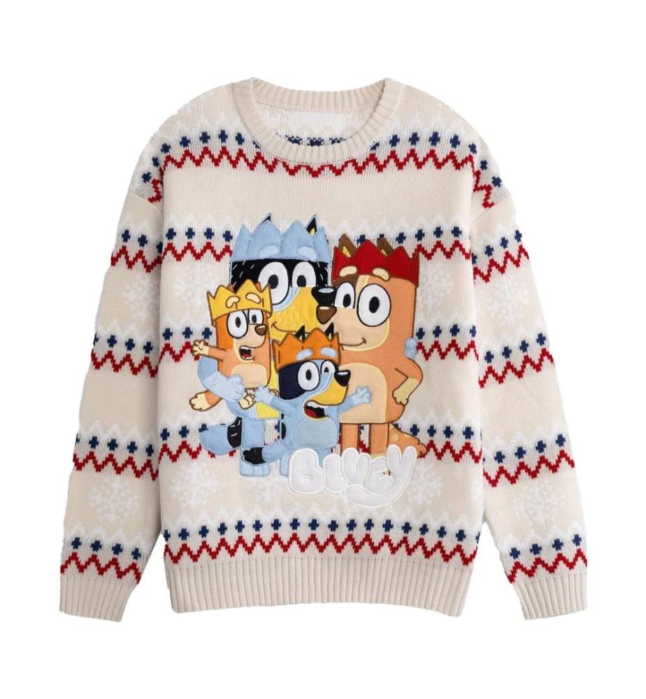 Bluey - Pull Noël motif/style personnage - Adulte