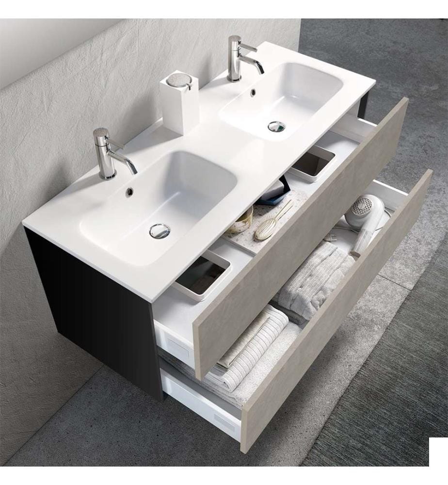 Ensemble de Toilette Double 5 Pièces Ago Havane Pierre