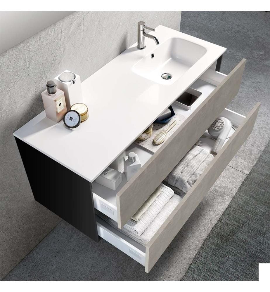 Ensemble de Salle de Bain Vasque Dx 4 Pièces Ago Havane Pierre