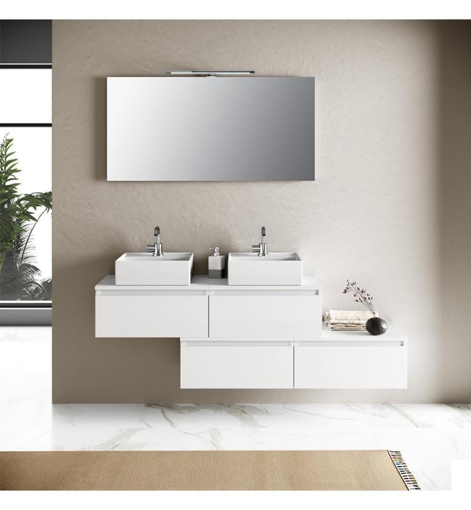 Ensemble de Salle de Bain - 8 Pièces et Blanc