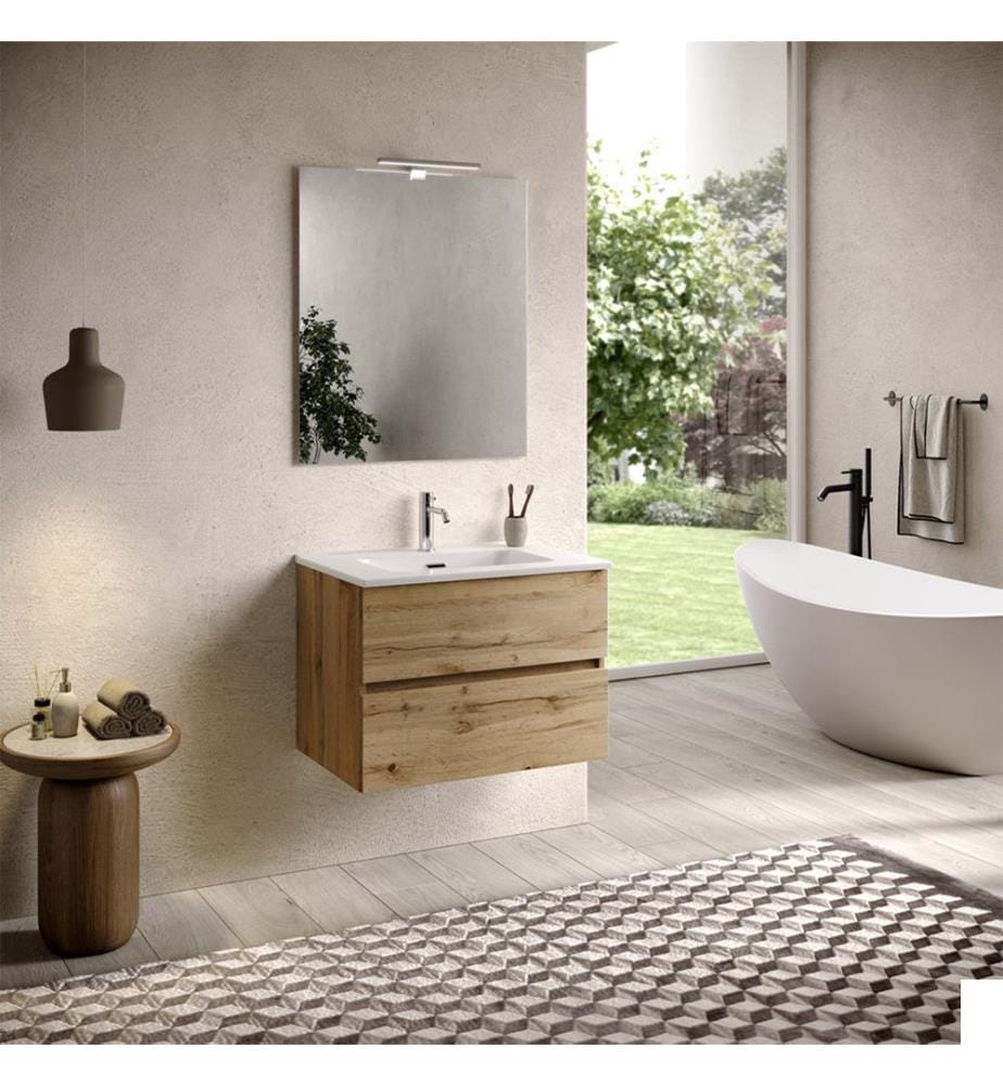 Meuble de salle de bain 4 pièces Titan - Chêne