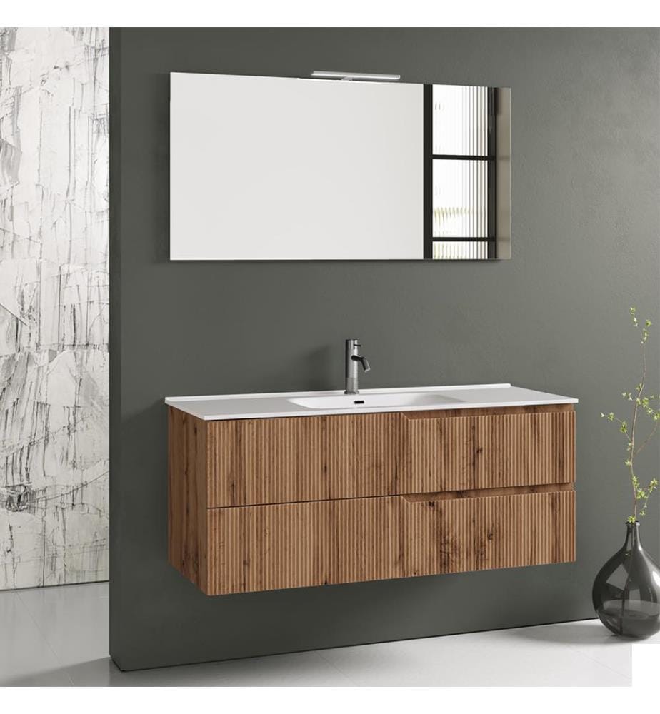 Ensemble salle de bain 4 Pièces Zip - Chêne