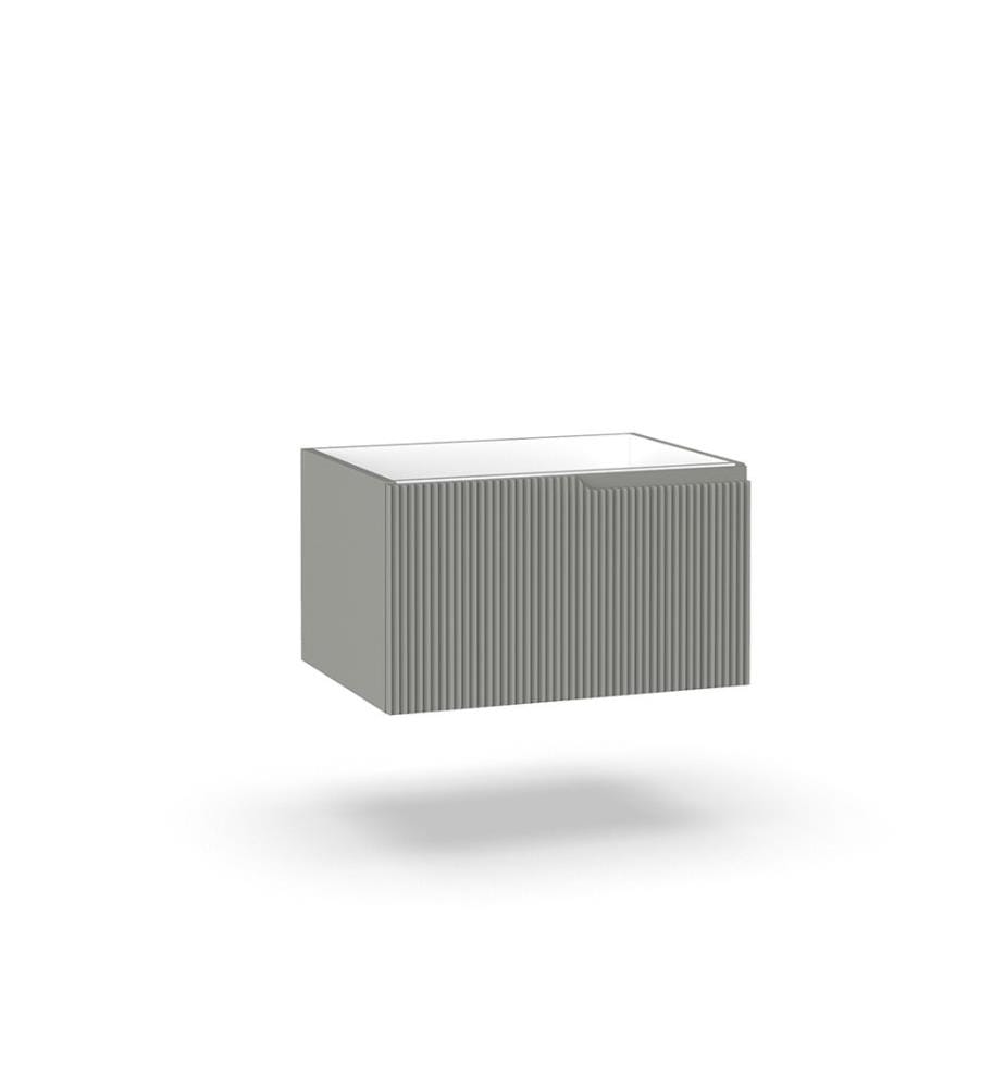 Base murale 1 tiroir Zip - Gris