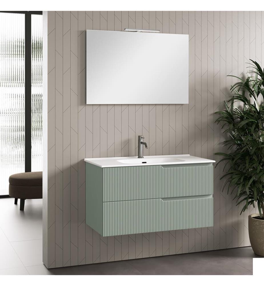 Ensemble salle de bain 4 Pièces Zip - Vert sauge