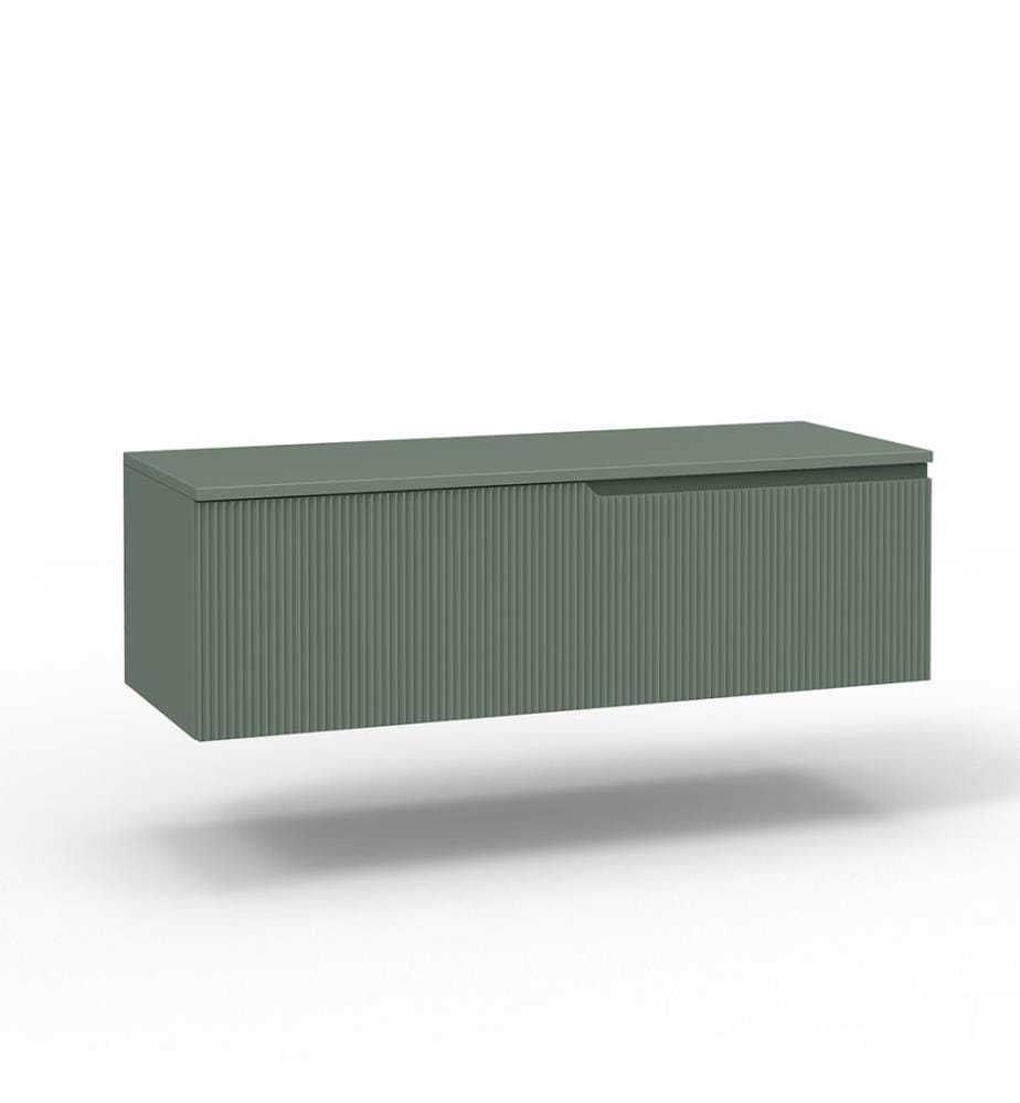 Base murale avec haut 1 tiroir Zip - Vert