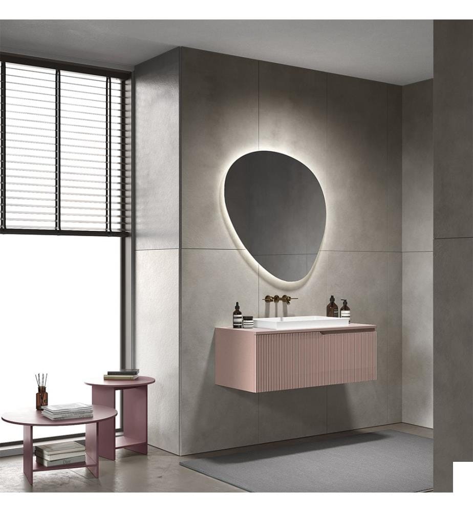 Vanité de salle de bain 3 pièces Zip Powder - Rose