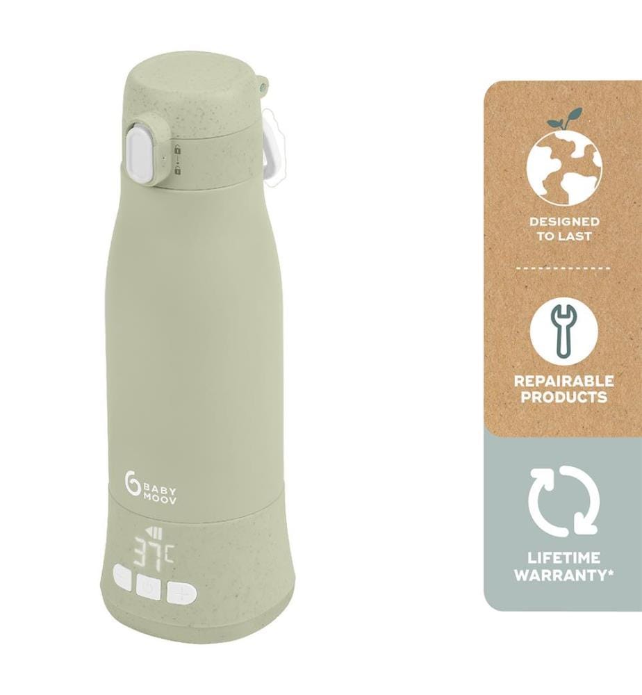 Chauffe-biberon nomade rechargeable - Vert Sauge