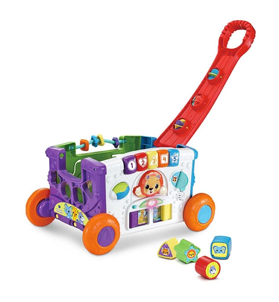 Chariot de marche en bois