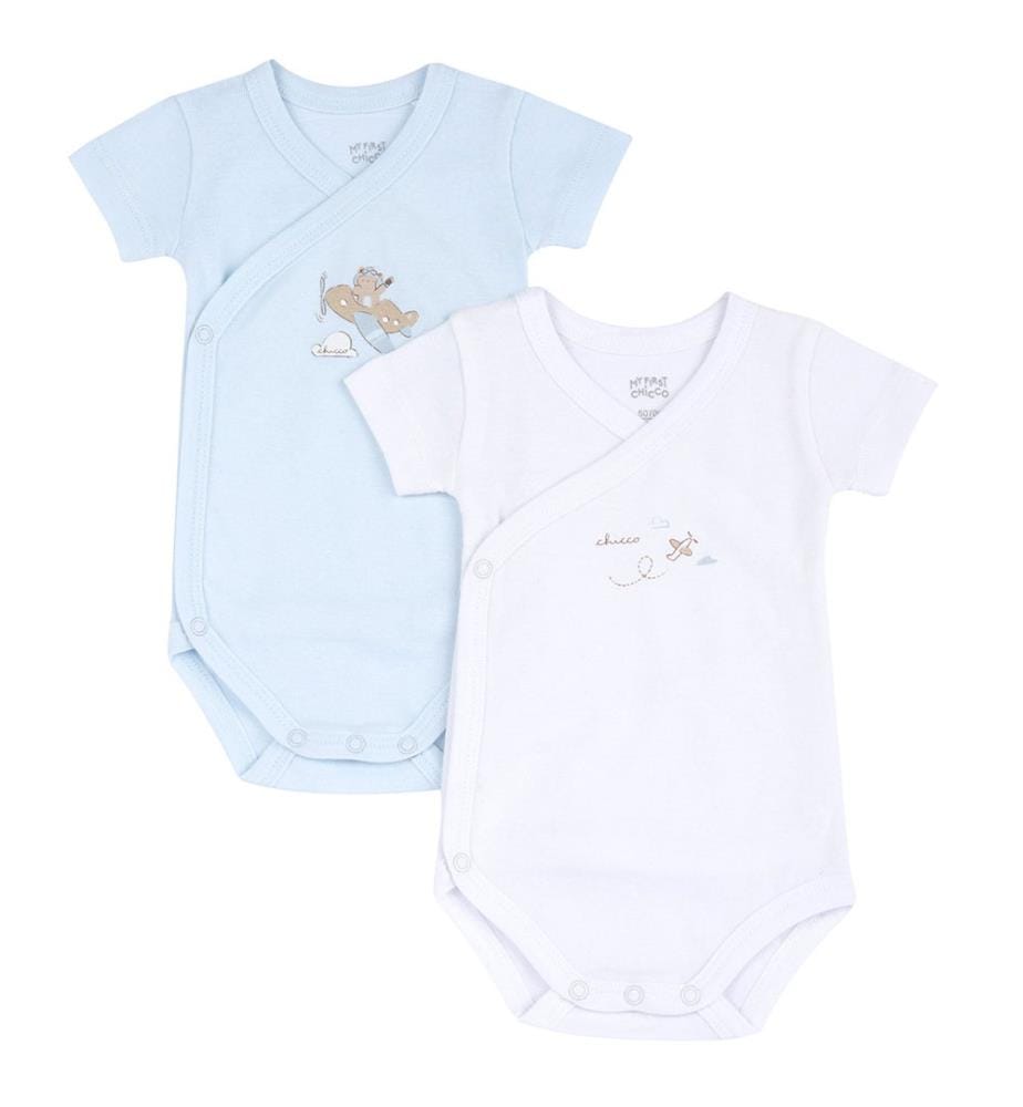 Lot de 2 bodies - Blanc et Bleu Clair