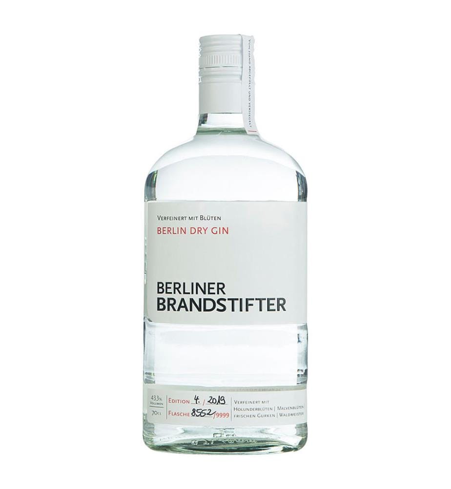 Berliner Brandstifter Dry Gin + 6x 1724 Tonic Water - 1 x 70 cl, 6 x 20 cl