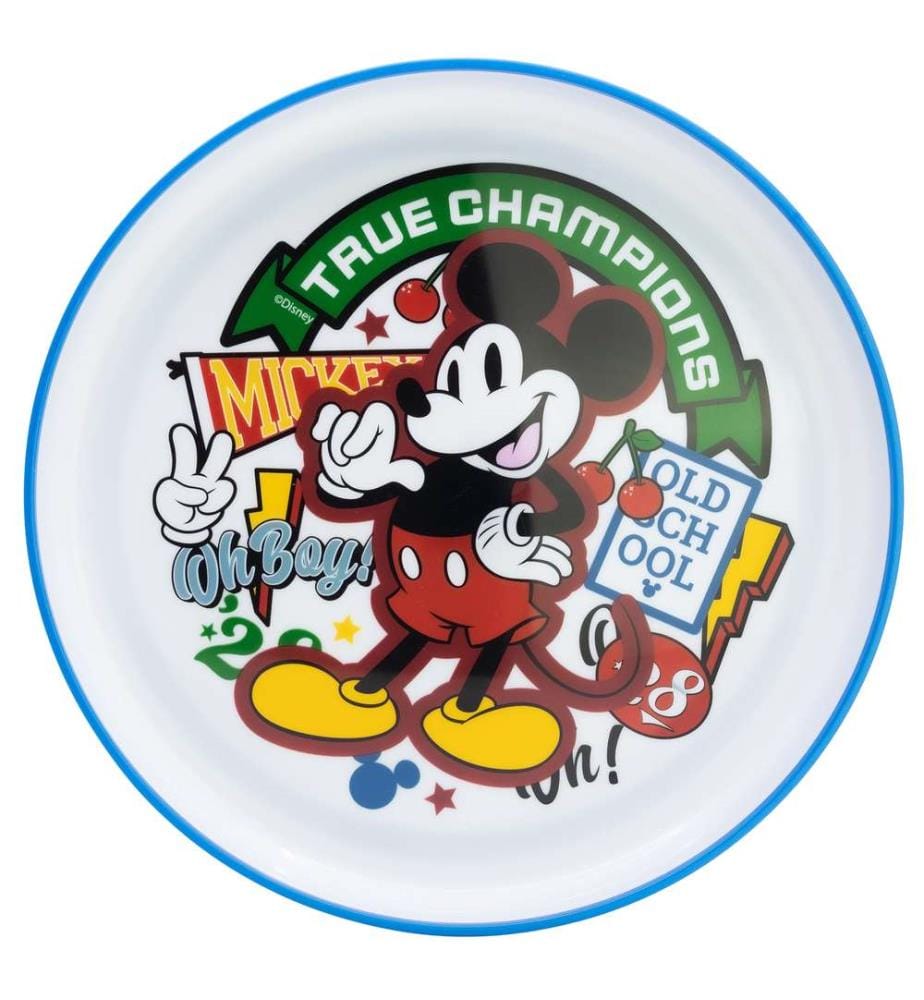 Assiette Antidérapante Bicolore Premium Mickey Véritables Champions