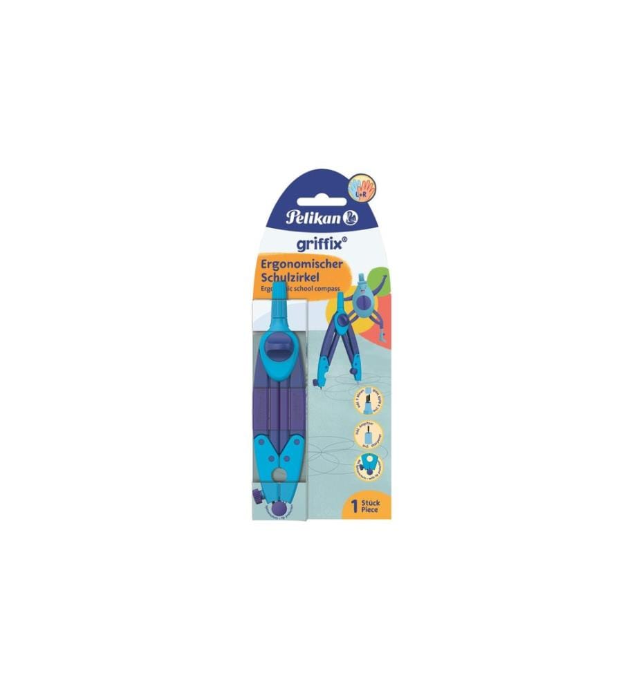 Pelikan compas Griffix bleu