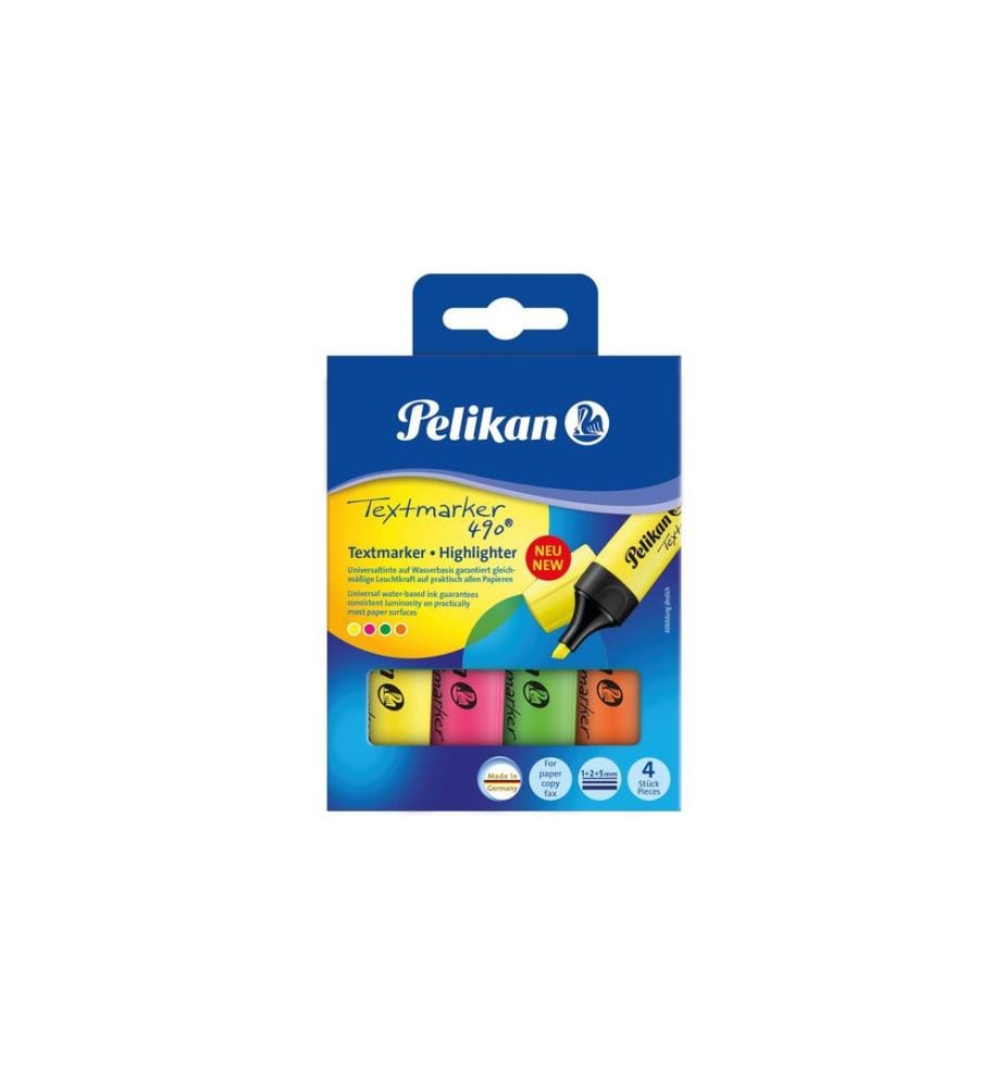 Marqueur Pelikan 490 Multicolore, 4 pièces