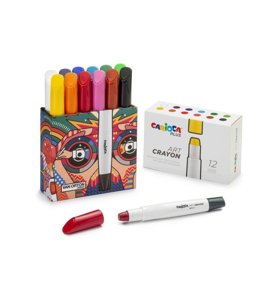 Crayons de couleur Carioca Art Crayon Plus E-12 Multicolore