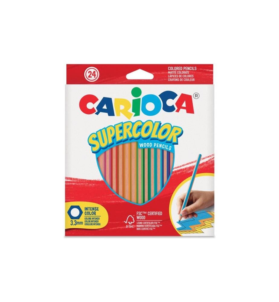 Crayons de couleur Carioca Supercolor E-24 Multicolore