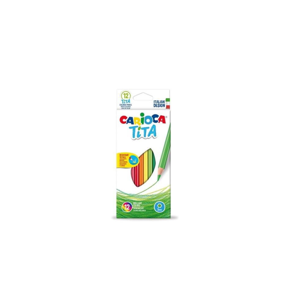 Carioca Crayon de couleur Tita E-12 Multicolore