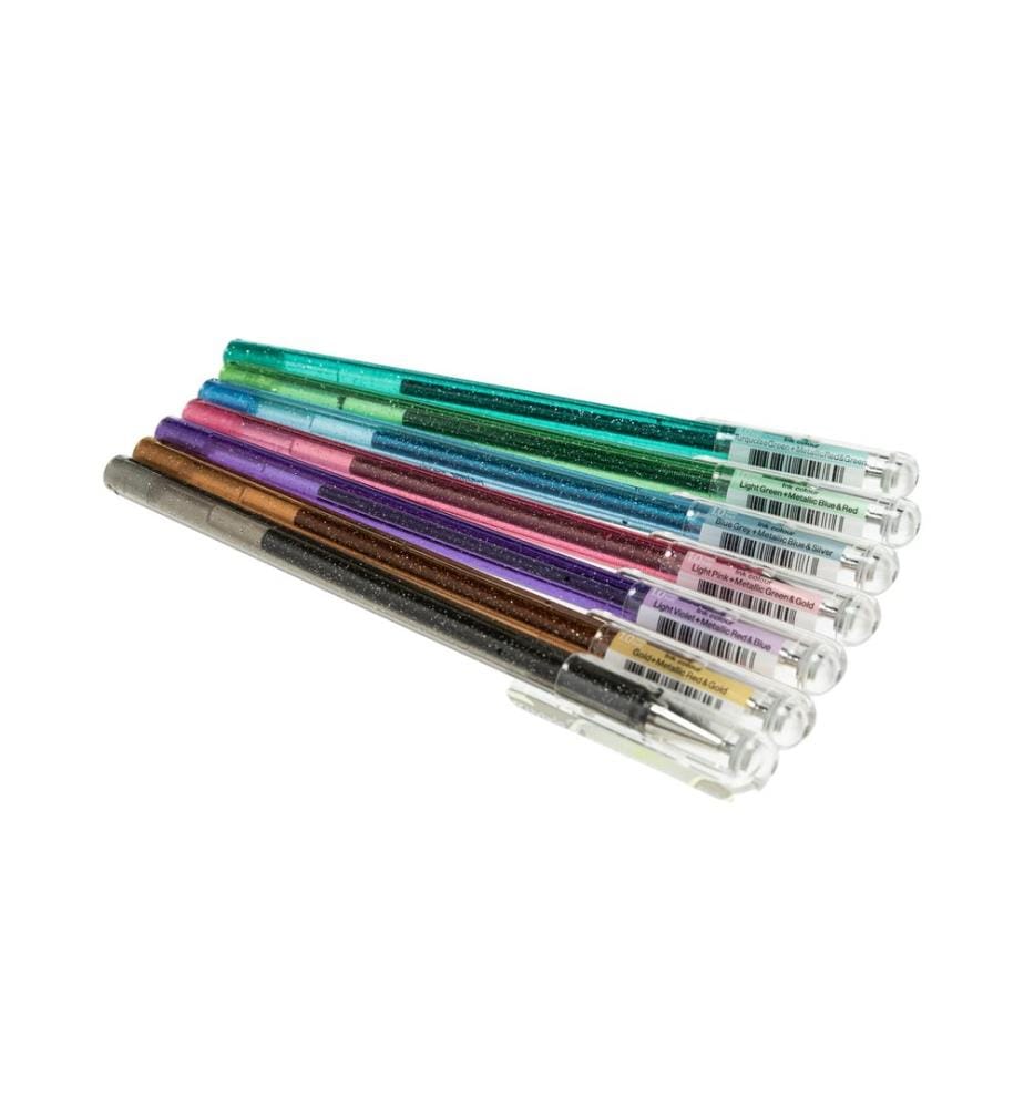 Stylos gel pentel Hybrid Dual Metallic 1.0 mm, Multicolore