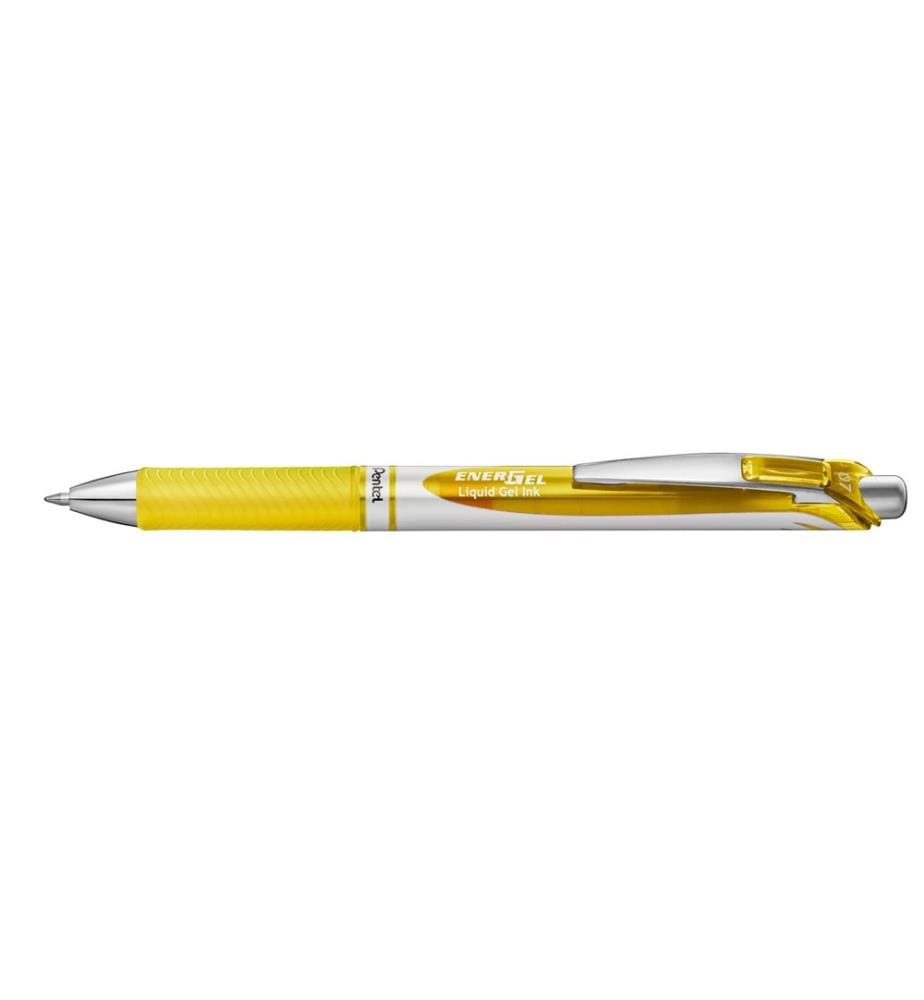 pentel Stylo gel EnerGel 0.7 mm, Jaune