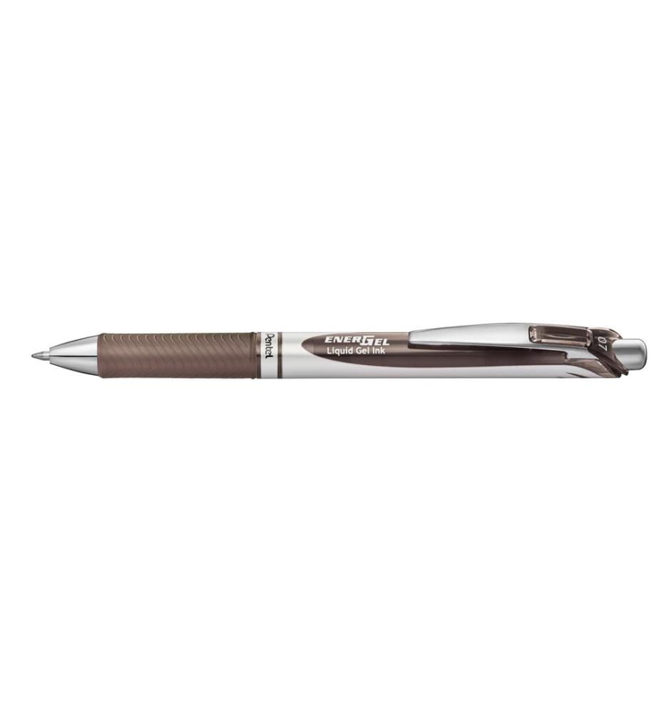 pentel Stylo gel EnerGel 0.7 mm, Sépia