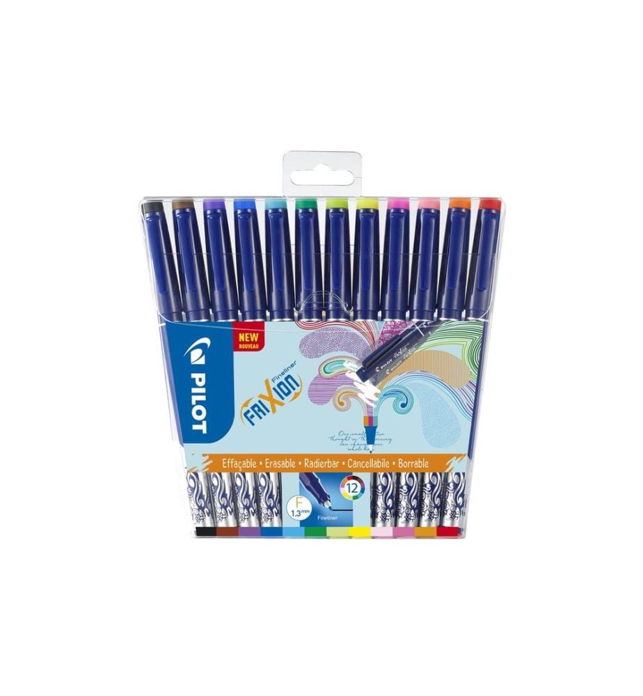 Pilot Fineliner FriXion 1.3 mm, 12 pièces